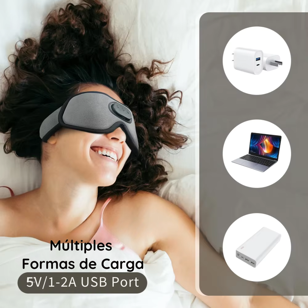 Antifaz Blackout con Auriculares Integrados